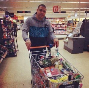 “[Ronaldo's shopping] include[s] pineapple, cucumbers, salad, bananas, tomatoes, semi-skimmed milk and some lean mince.”